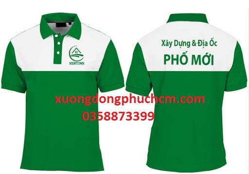 áo thun đồng phục công ty xây dựng địa ốc Phố Mới